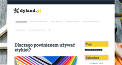 Desktop Screenshot of dyland.pl